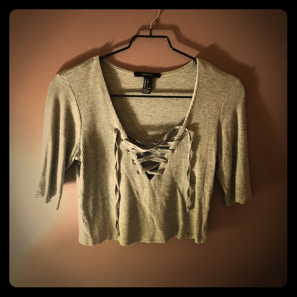 Tie up crop top